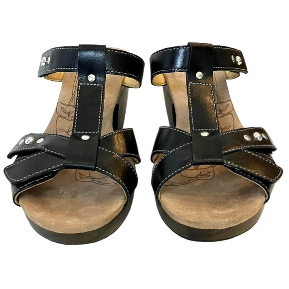 ROMIKA Black Jamaica Studded Nancy 02 COMFORT Block Heel SANDALS Sz 9/ MSRP $130 - Picture 7 of 16